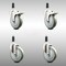 Service Caster 5 Inch 316SS Gray Poly Swivel 1 Inch Expanding Stem Caster Lock Brake, 2PK SCC-SS316TTLEX20S514-PPUB-2-S-2-1 - alternate 2